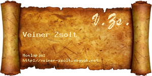 Veiner Zsolt névjegykártya
